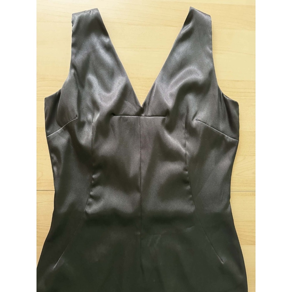 Vtg Y2K D&G Dolce And Gabbana Little Black Dress Satin 28/42 6 / 8 Ittierre 2001 - Picture 3 of 16